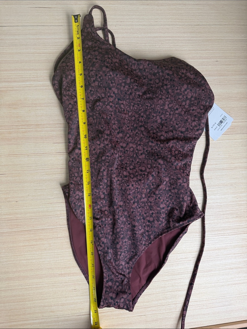 Athleta Brown Pattern One Piece Swimsuit - Picture 8 of 11